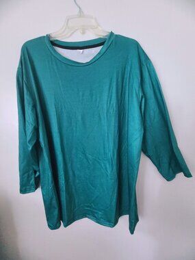 3/4 Long Sleeve T-shirt Emerald Green-New